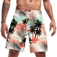 thumbnail image 1 of Men's Summer Casual Swim Trunks American Flag Beach Shorts, 1 of 4