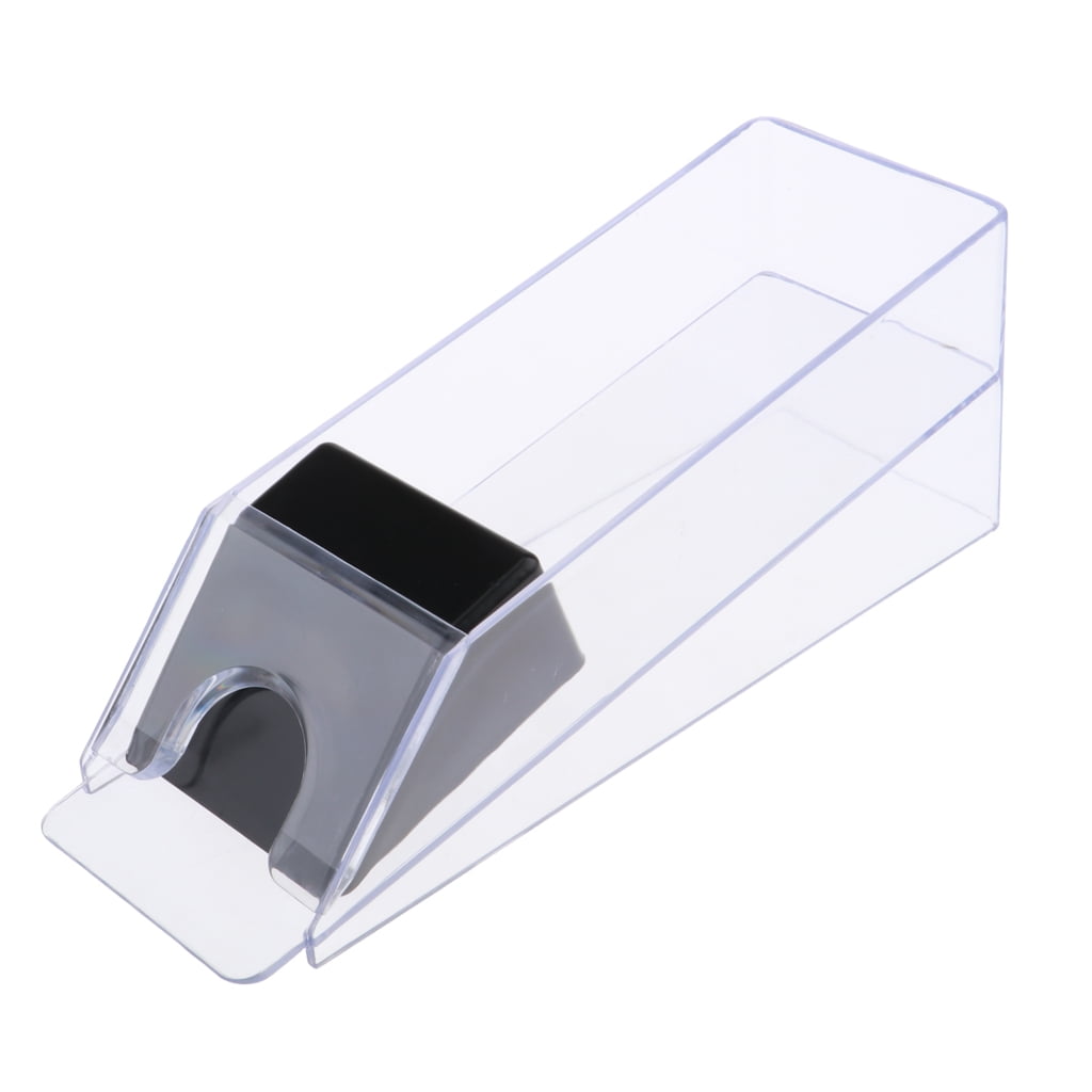 LeeQinersw 6Deck Playing Card Shoe Slider Or Dealer Game Table Casino Accessories Clear