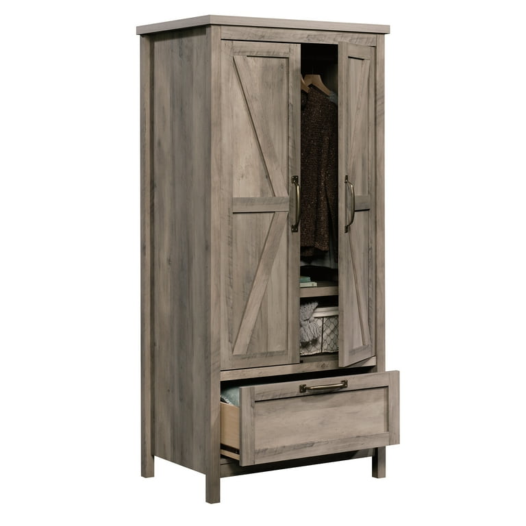 Better Homes Gardens Modern Farmhouse Armoire Rustic Gray