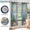 thumbnail image 3 of Yayeee Window Curtains Light Filtering 63"x42" Grommet Panel Pair Home Living Room Decor, Blue Sea Boat, 3 of 7
