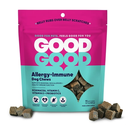 UPC: 0039079004138 | GoodGood Dog Supplement to Support Healthy Dogs Allergy + Immune 90 Natural Flavor Chews