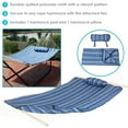 thumbnail image 2 of Sunnydaze Polyester Hammock Pad and Pillow Set - Breakwater Stripe, 2 of 9
