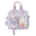 thumbnail image 1 of Sywqhk Mochila De Hombro A Cuadros Japonesa De Gran Capacidad Para Estudiantes (Púrpura) Sywqhk Para estrenar, 1 of 9