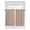 Brown, variant on Warm Beige Kitchen Curtains Tier 24 Inch Length, Solid Color Farmhouse Beige Rod Pocket Light Filtering Window Curtains Living Room Bedroom Curtain Drapes Cafe Curtain Window Treatment 27.5''x24''x2