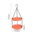thumbnail image 4 of Sentmoon Hummingbird Feeder Window Bird Feeder Double Layer Bird Feeder Outdoor Hanging Bird Feeder Purpose Bird Feeder for Water and Feeding Hanging Type, 4 of 7