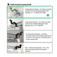 thumbnail image 2 of Juego de accesorios para barras de cortina NoNo Bracket negro, 2 of 3