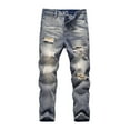 thumbnail image 2 of Jeans For Kids Boys 4-6 Boy's Skinny Fit Stretch Ripped Destroyed Distressed Fashion Kids Denim Jeans Pants Black Jeans For Boys Size 6, 2 of 6