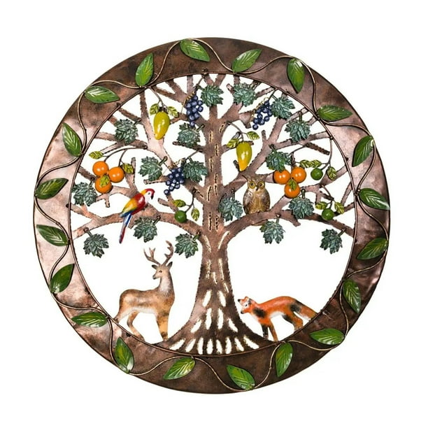 Árbol de la vida árbol de madera de la vida arte de la pared, signo de la familia del árbol de metal, decoración de la pared, decoración del hogar, idea de regalo delicada perfecta