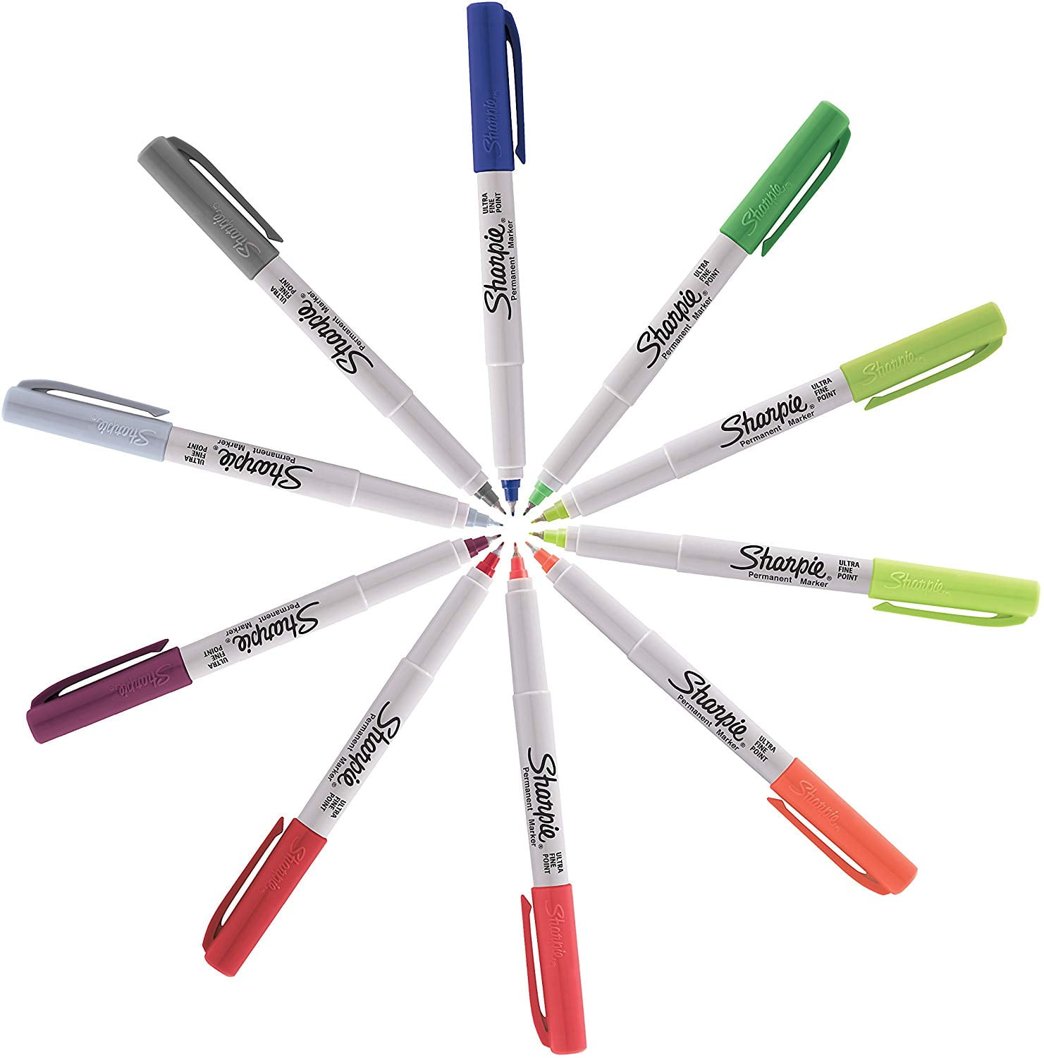  SHARPIE Permanent Markers, Ultra Fine Point, Assorted Colors,  24 Count : Office Products