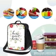 thumbnail image 6 of Horeoi Home Sweet Home Floral Pattern Insulated Thermal Lunch Bag with Leakproof Compartments for Office School Picnic Reusable Oxford Tote, 6 of 7