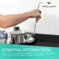 thumbnail image 3 of Vollum 1-Piece Ladle Heavy Duty Thick Stainless Steel - 6 Ounce 3.6" Bowl Diameter, 12.1" Handle Length, 3 of 6