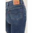thumbnail image 4 of Levi's Women's Dark Wash Wait High Rise 725 Slit Hem Stretch Bootcut Jeans - A3403-0009 31W x 30L, 4 of 4