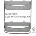 thumbnail image 3 of Bath Bliss 2 Way Convertible Plastic Shower Caddy in Grey, 3 of 11