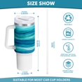 thumbnail image 3 of 40 Oz Car Handle Water Bottle Water Cup Water Bottle Water Jug Coffee Cup Travel Water Bottle Beautiful Green Sea, 3 of 8