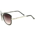 thumbnail image 3 of sunglassLA - Glam Bow-Tie Metal Temple Gradient Tinted Lens Oversize Sunglasses - 65mm, 3 of 4