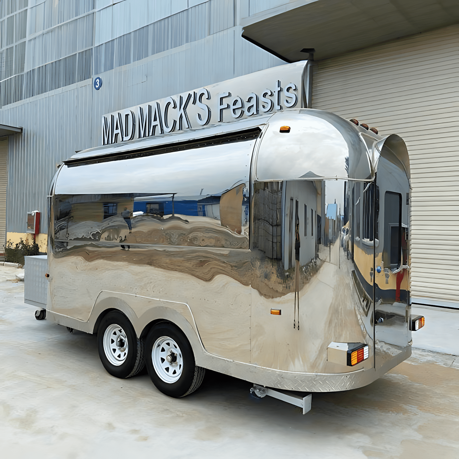 BELYOO Stainless Steel Food Service Cart | Commercial Kitchen Equipment for Outdoor Use