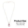 thumbnail image 2 of 2Pcs Mode Collier en Alliage de Noël Bonhomme de Neige Forme Collier Partie Bijoux, 2 of 7