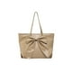 thumbnail image 2 of Bolso de Hombro para Mujer con Lazo Grande – Bolso Tote de Cuero PU, Bolso Cruzado de Gran Capacidad para Mujer, Bolso de Moda para Trabajo y Viaje, Marrón/Blanco/Caqui., 2 of 7