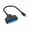 USB3.1, variant on USB 3.0 to SATA III Adapter Cable for 2.5" SSD HDD, 6Gbps Fast Data Transfer, Supports up to 2TB, Plug and Play, Black with Blue Stripe
