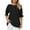 Black-15, variant on STETMN 3/4 Length Sleeves Women's Tops Puff Sleeve Summer Crewneck Loose Casual Dressy Casual T-Shirt Blouses