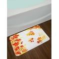 thumbnail image 2 of Fall Bath Mat, Autumn Themed Pattern Chestnut Oak Maple Leaves and Berries Corner Design Elements, Non-Slip Plush Mat Bathroom Kitchen Laundry Room Decor, 29.5 X 17.5 Inches, Multicolor, Ambesonne, 2 of 2