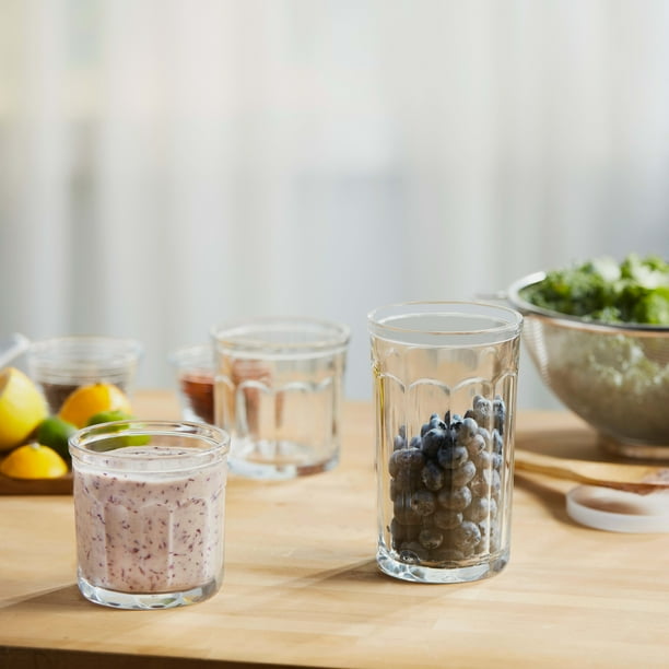 Libbey Able Glasses with Lids, Set of 8