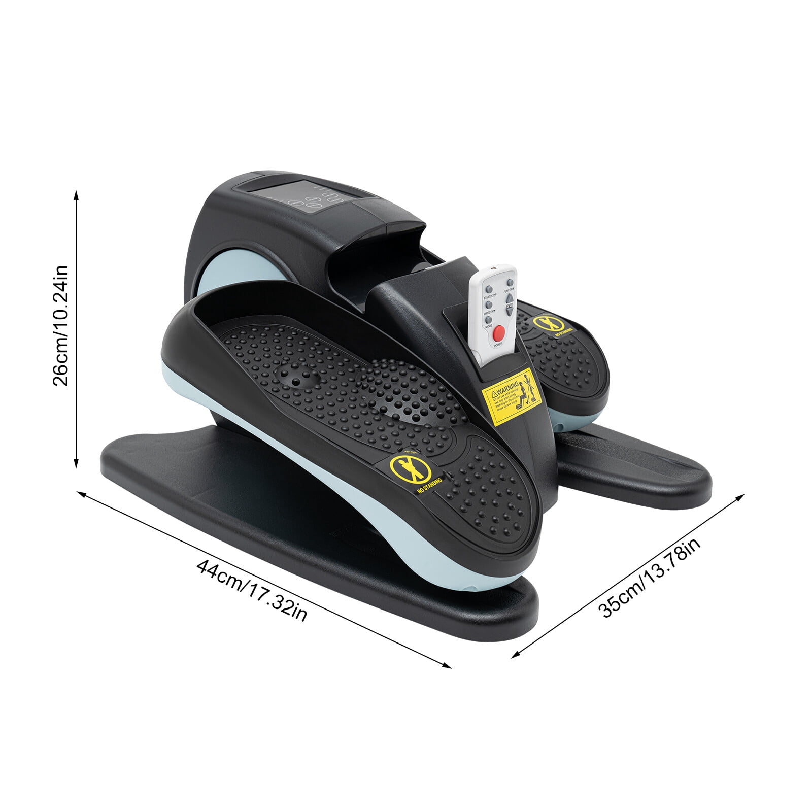 DENEST Electric Under Desk Elliptical Trainer with Remote Control & LCD Display