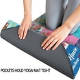 thumbnail image 3 of Pioneer Flower Floral Print Pattern Hot Yoga Mat Towel Non Slip for Hot Yoga - Quick-Drying Yoga Mat Cover with 4 Corner Pockets with Travel Bag - Hot Yoga Towel Non Slip 70"x26", 3 of 6