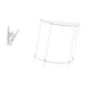 thumbnail image 5 of Estatua del gesto de la roca,Figuras de estatuas de dedos con gestos de música rock,Mesita de noche acrílica,Mesa auxiliar de acrílico transparente,mesa de noche transparente con capas,Mesa, 5 of 8