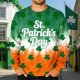thumbnail image 2 of Camiseta de Cuello Tripulación para Hombres con Impresión Del Día de San Patricio, Manga Larga Superior sin Sombrero para el Uso Casual de Vacaciones, 2 of 9