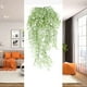 thumbnail image 4 of Enredaderas de campanillas doradas falsas, plantas colgantes de pared de plástico, flores artificiales, decoración para sala de estar, plantas verdes colgantes, enredaderas de flores artificiales, pla, 4 of 6