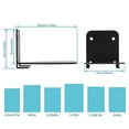 thumbnail image 4 of Estantería flotante invisible de 3 piezas, organizador de libros flotante para pared, accesorios de almacenamiento para interiores, estantes de metal resistentes para libros, nuevo, 4 of 4