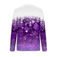 thumbnail image 5 of BLVB Christmas Shirts for Women Long Sleeve Crewneck Snowflake Graphic Tee Tops Vacation T Shirts Blouse Christmas Gifts, 5 of 5