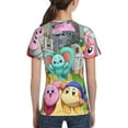 thumbnail image 5 of Kirby And The Forgotten Land Game Teen T-Shirt Crewneck Short Sleeve Double-Sided Print Summer Tee Shirts Top For Youth Boys Girls Children Small, 5 of 7