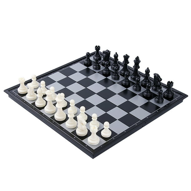 Juego de ajedrez internacional Juego de tablero de juego de ajedrez magnético con tablero de ajedrez plegable Educación de viaje portátil