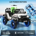 thumbnail image 3 of QinaQin 12V Kids Ride On Truck, Remote Control Electric Car with Suspension, LED Lights and USB, 3 of 9