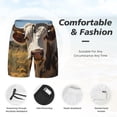 thumbnail image 3 of Fotbe Countryside Flower Cow Traje de Baño para Hombre – Shorts de Natación de Secado Rápido con Forro y Bolsillos-XX-Large, 3 of 6