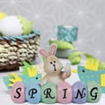 thumbnail image 3 of Pompotops Easter Table Decorations Easter Resin Bunnies Tabletopper Ornaments Cute Spring Rabbit Statue Centerpieces Decor For Party Home Holiday Clearance, 3 of 4