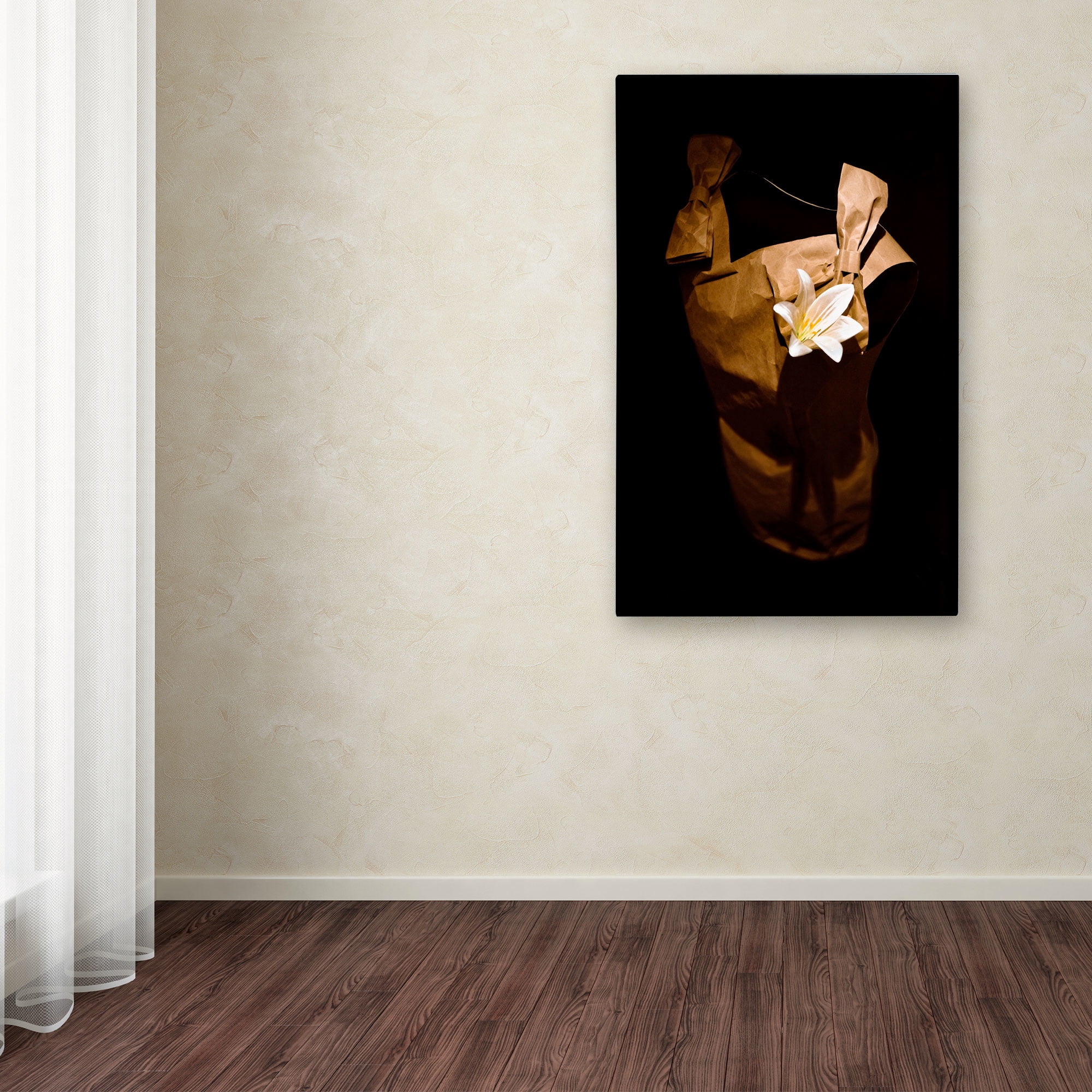 Trademark Fine Art "White Flower" Canvas Art by Roderick Stevens