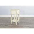 thumbnail image 4 of Sunny Designs Marina Farmhouse Mahogany Wood Chair Side Table in White Sand, 4 of 6