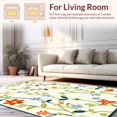 thumbnail image 2 of ODIKA 6'x9' Machine Washable Non-Slip Area Rug, Whimsical Bloom Hallway Playful Floral Print High Traffic Rug, Yellow, 132721, 2 of 7