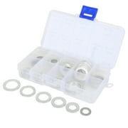 6 Sizes Aluminum Alloy Car Auto Engine Oil Drain Bolt Plug Gasket Washers Assortment Kit