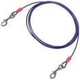 icolorfuled Portable Dog Tie Out Cable for Camping and Travel Use