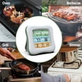 thumbnail image 2 of Digital Meat Thermometer Instant Read Food Thermometer with Non-Waterproof Probe 2.6 Inch Backlit Color LCD Touchscreen Countdown/ Count-up Timer Thermometers for Smokers Oven Cooking Grilling, 2 of 8