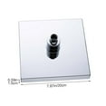 thumbnail image 3 of LED Shower Head Temperature 3 Color Changing 8 Inch Square ABS Finish 12 Leds For The Bathroom Stone Shower, 3 of 8