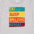 thumbnail image 4 of Inktastic Wakeboarding Eat Sleep Wakeboard Repeat Boys or Girls Baby T-Shirt, 4 of 5