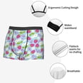 thumbnail image 3 of Pofeuu Strawberry And Flowers Print Men’s Boxer Briefs, Moisture-Wicking Underwear, Regular,Trunk-Large, 3 of 5