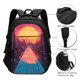 thumbnail image 3 of Fotbe Neon Sunset Cyberpunk Cityscape Mochila con Estampado y Puerto USB para Hombre y Mujer, Mochila Antirrobo, Mochila de Viaje, Mochila Escolar, Mochila Universitaria, 3 of 7