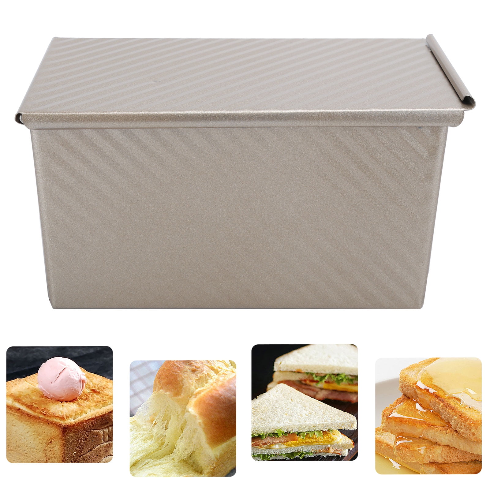 Sonew Bread Mold,Bakeware,Bread Mold Box Golden Household Non‑Stick