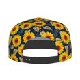 thumbnail image 4 of Haiem Sunflowers Classic Snapback Cap Flat Bill Hat Baseball Cap Adjustable Size Cotton Dad Hat, 4 of 9